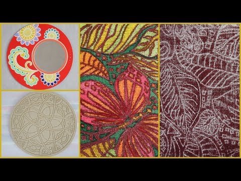 Manos a la Obra TV  2019 Programa 38 Monocopia en Oleo - Espejo  - Premarcados con relieve