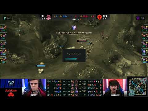 TES vs UOL | JackeyLove's Ashe Afk | Worlds 2020 Groups