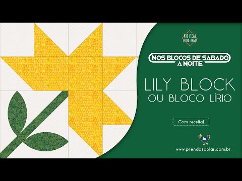 How to make a flower-shaped patchwork block: discover the Lily Block and use your fabric scraps!