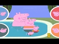 Peppa Pig And George Pig Go Swimming With Daddy Pig And Mummy Pig Peppa Pig Swimming Race