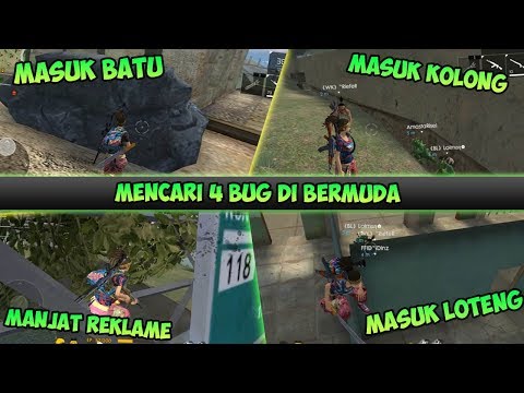 PEGEL!! Cobain 4 BUG Sekaligus Di Map Bermuda Feat Utuber FF - Garena Free Fire Indonesia HD