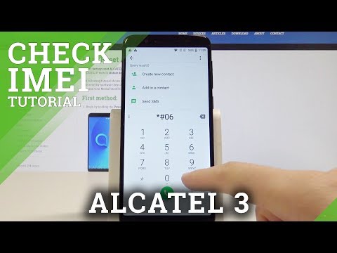How to Find IMEI Number on ALCATEL 3 - Check Serial Number