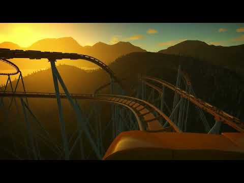 Front row point of view footage of Coaster