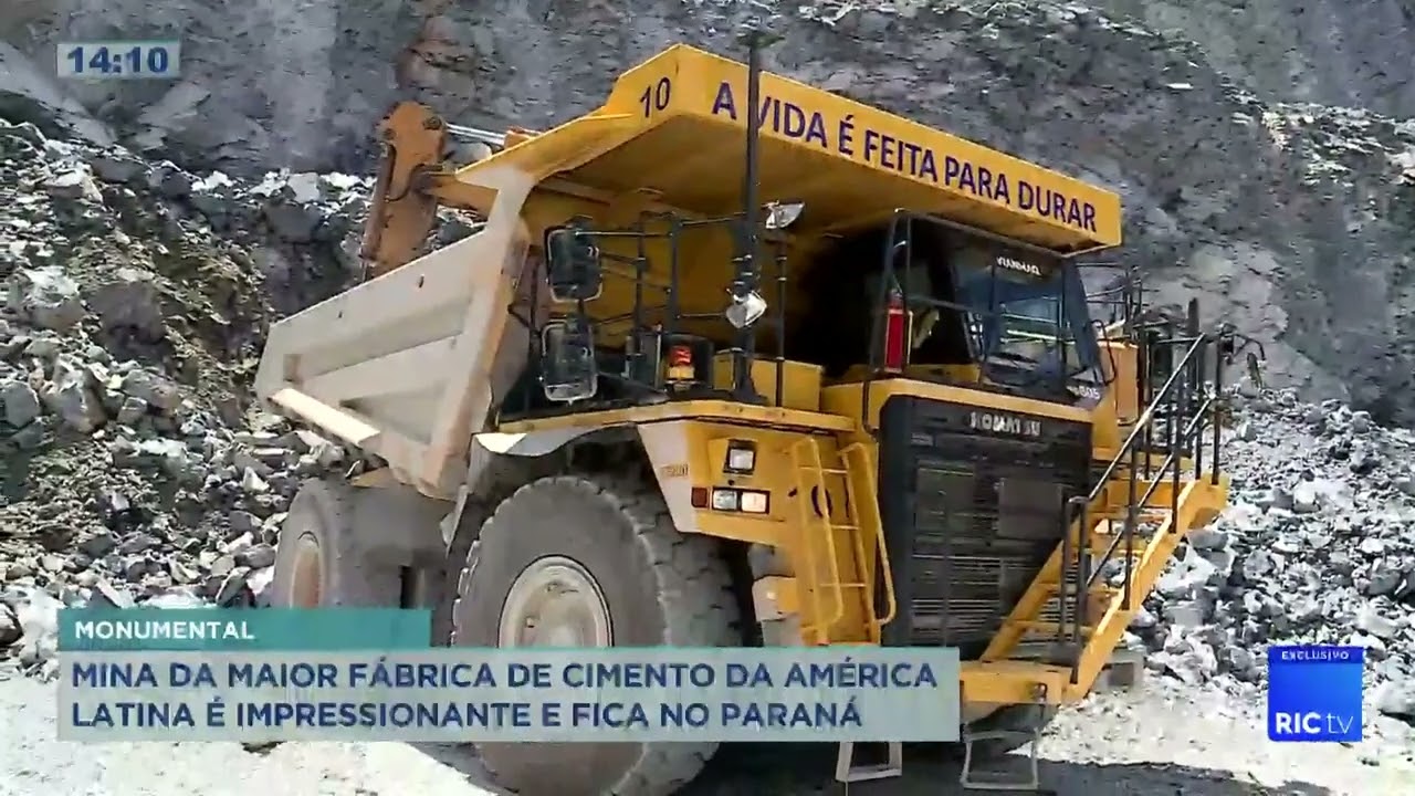 Mina da maior fábrica de cimento da América Latina é impressionante e fica no nosso estado