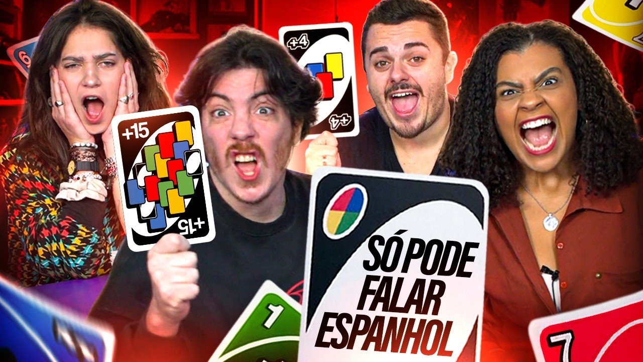 JOGAMOS UNO ABSURDO EM ESPANHOL - NETOLAB JOGA