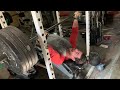 5 plate bench 495 lbs and weighing my black Athlean X plate