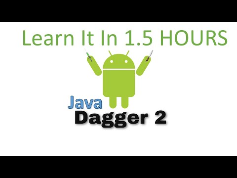 DAGGER 2 tutorial with android for beginners in Java.