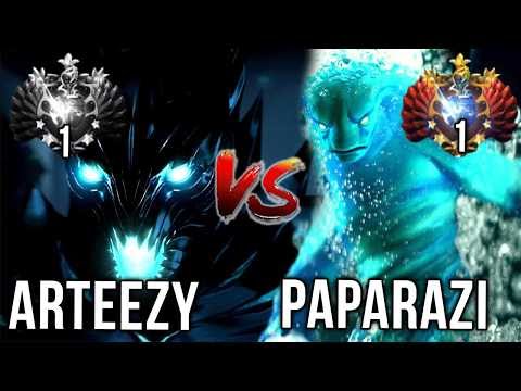 EX Top 1 Arteezy vs Top 1 Paparazi - World's Best Carry Players - EPIC Fight Dota 2