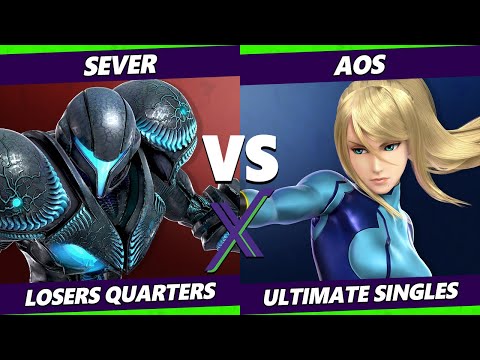 S@X 455 Losers Quarters - SeVeR (Dark Samus) Vs. AoS (ZSS) Smash Ultimate - SSBU