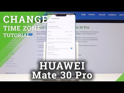 How to Change Date & Time in HUAWEI Mate 30 Pro - Time Settings