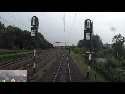 A train driver's view: Den Haag CS - Rotterdam CS, SGM, 02-Aug-2017.