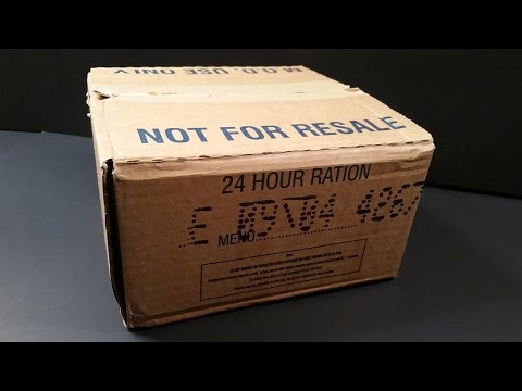 2004 British 24hr Operational Ration Pack MRE Review Curried Lamb UK ORP Army Meal Tasting Test
