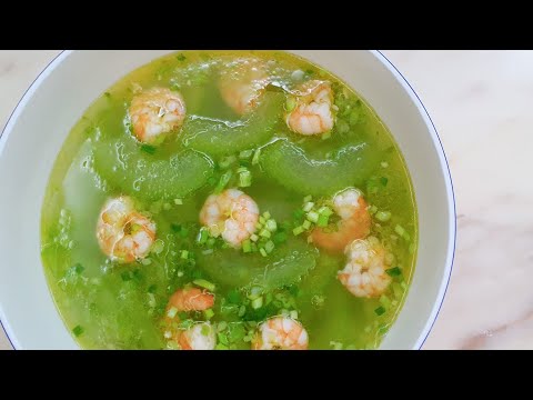 Canh bí đao nấu tôm