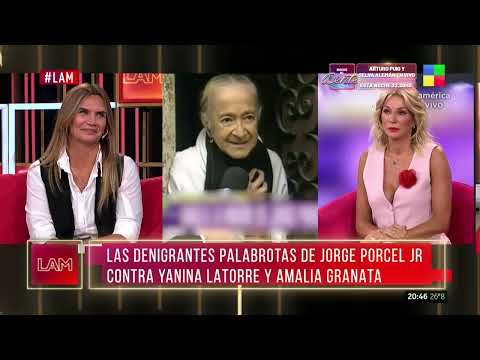 El cruce entre Yanina Latorre y Amalia Granata con Jorge Porcel Jr.