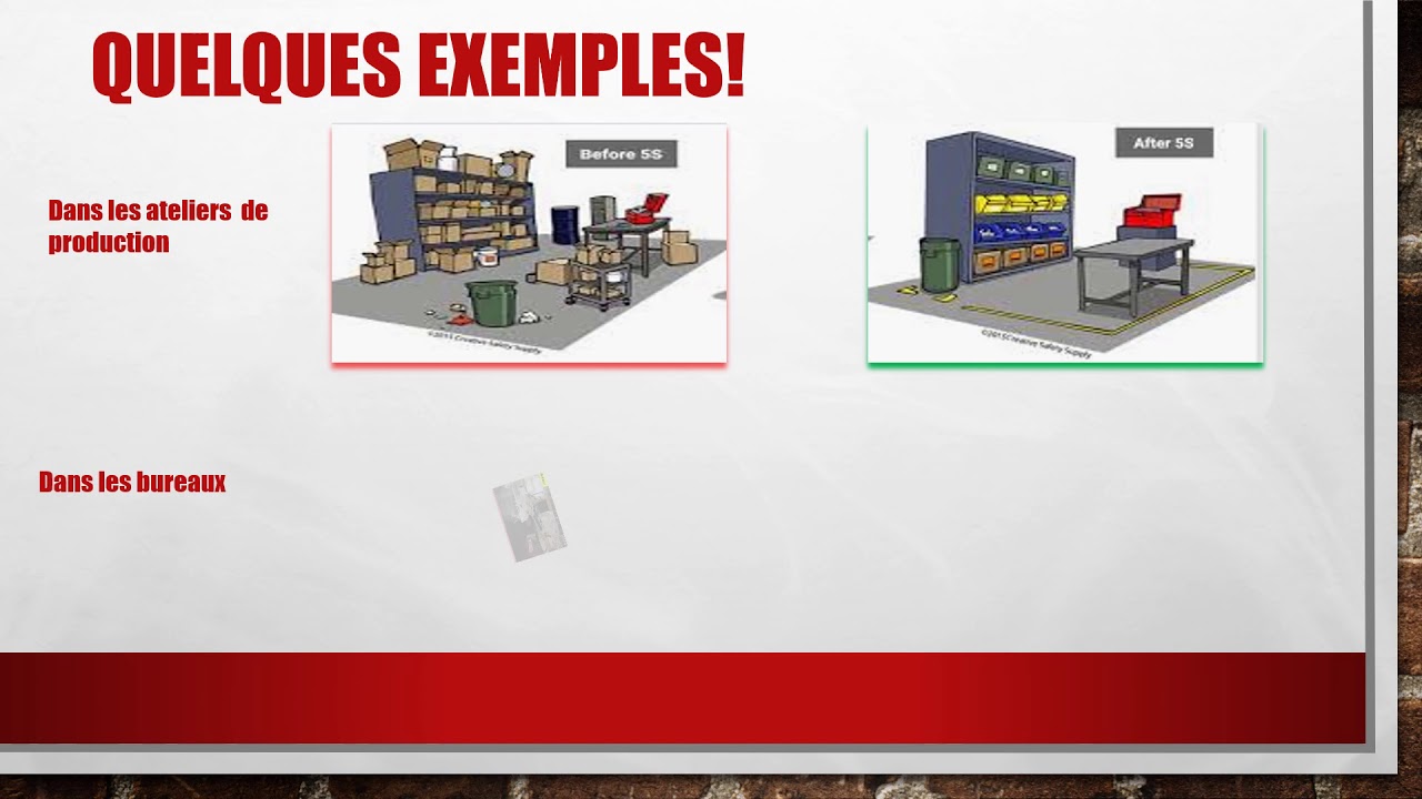 5S dans les ateliers de production et les bureaux – Lean Manufacturing