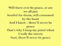 2pac-Never B peace lyrics video