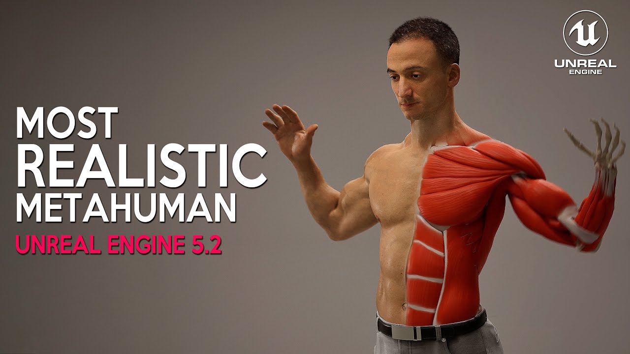 Most REALISTIC MUSCLES in UNREAL ENGINE 5.2 | New Tech Demo ML Deformer RTX 4090 4K 2023