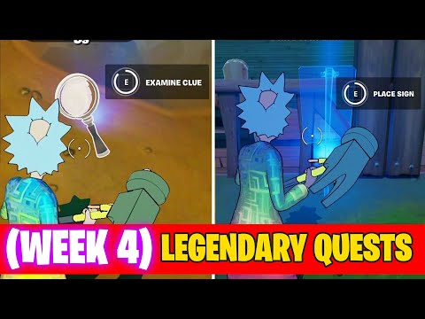 All Week 4 Legendary Quests / Challenges Fortnite Chapter 2 Season 7