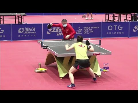 Mima Ito vs Ma Lin | Serve Challenge | 2020 Women's World Cup
