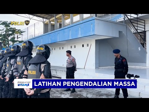 SAMAPTA POLRES LAMANDAU GELAR LATIHAN TON RAIMAS BERSAMA BRIMOB ANTISIPASI GANGGUAN KAMTIBMAS