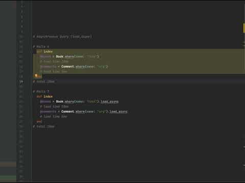 Rails 7 Feature Asynchronous Query load_async #shorts