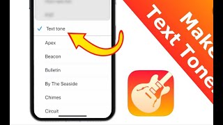 How to get a custom text tone on iphone (2021) read description
