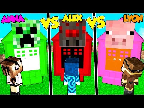 CASA MOB PACIFICO CONTRO NEUTRALE CONTRO OSTILE SU MINECRAFT!!