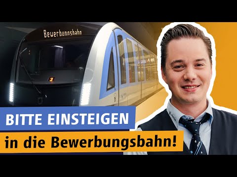 Ganz vorne in U-Bahn und Tram sitzen? Dann nutze deine Chance in der Bewerbungsbahn!