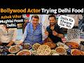 Raza Murad Tries Delhi S BIGGEST Mughlai Nonveg Feast Mutton Raan Nihari Kebab