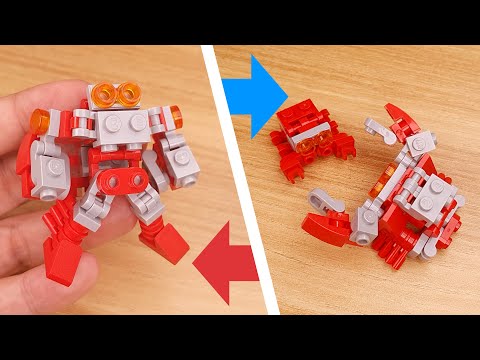 LEGO brick Crab combiner transformer robot tutorial Crab Bros #LEGO #Voltron #レゴ合体ロボ #レゴアイデア #레고합체로봇