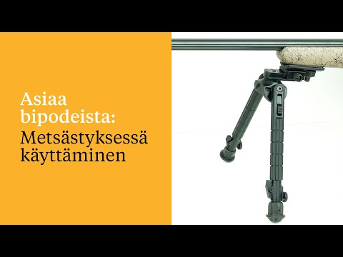 Asiaa bipodeista: Metsästyksessä käyttäminen