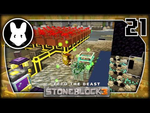 21 Let's Play StoneBlock 3 - Releasing the Mother Silverfish!