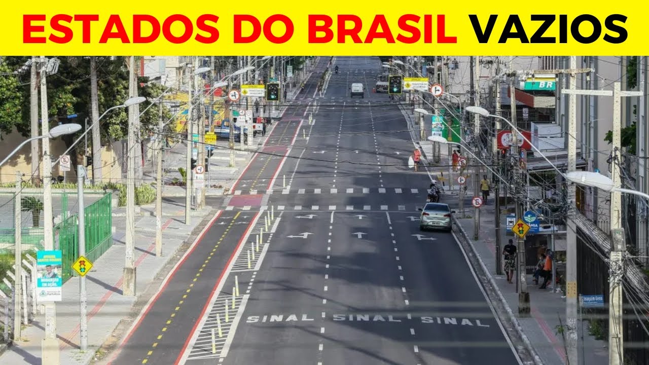 Metade do Brasil Está Vazio! 5 ESTADOS VAZIOS