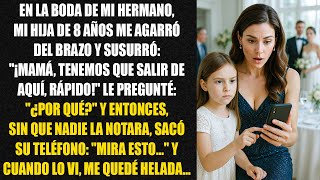 Mi hija de 8 años me agarró del brazo y susurró: "¡Mamá, tenemos que salir de aquí, rápido!"