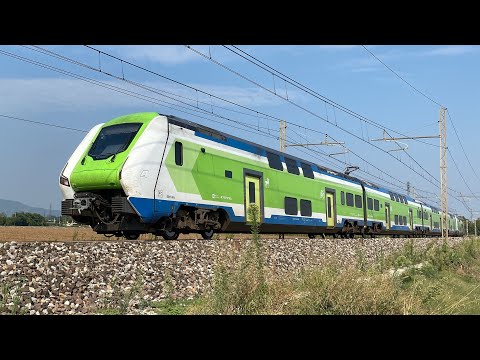 TRENI PASSEGGERI E MERCI DI OGNI TIPO in transito nei pressi di CHIARI!