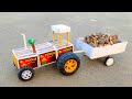 How To Make Tractor Trolley At Home Diy Matchbox Loaded Tractor Trolley