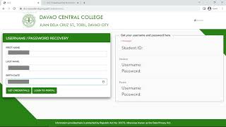 LOGGING INTO YOUR DCC VLE AND STUDENT PORTAL