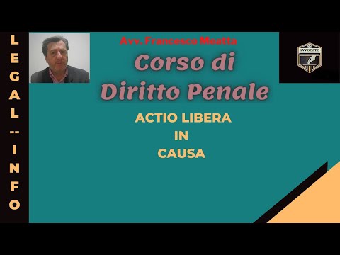 Actio libera in Causa e  Imputabilità - Lezione di diritto penale 36