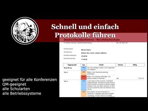 Protokolle schnell und einfach erstellen