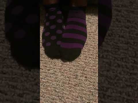 Teen girl feet up close