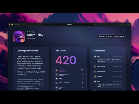 Introducing Nostr Relay on Umbrel video thumbnail