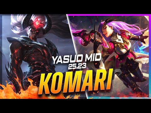 Komari - Yasuo vs Katarina MID Patch 25.23 - Challenger Yasuo Gameplay