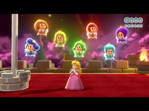 ❗️ Super Mario 3D World: Castle-BOSS 🔥🏰👑 Bowser's Lava Lake Keep 100% Guide All Stars & Stamp