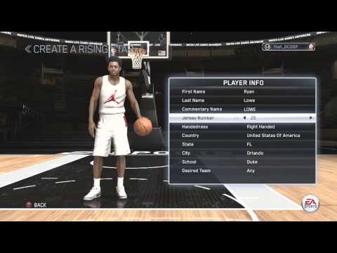 NBA Live 15 Rising Star Mode - Creation of SLASHING POINT GUARD Ryan Lowe