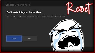 How to Reset The Xbox Home Gameshare Limit Switch After Using The 5 Switches 2020