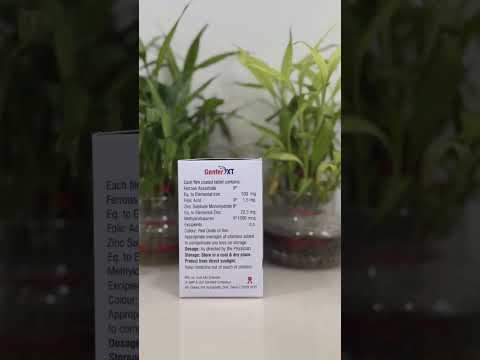 Ferrous Ascorbate 100mg, Folic Acid, Zinc (Genfer XT), Pack Size: 10*1*10