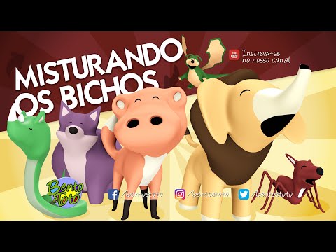 Capa de Bento e Totó - Misturando os Bichos (Desenho Infantil)