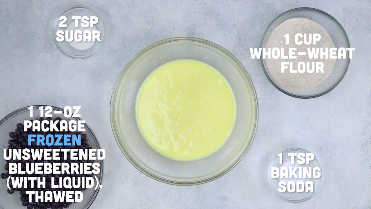 Kid-Friendly Blueberry-Cottage Cheese Pancakes