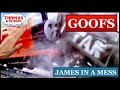 Goofs Found In James In A Mess Hand Pushing James