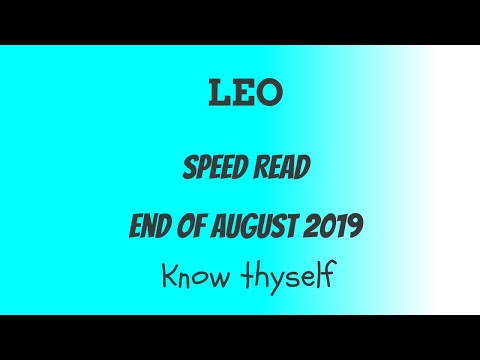 LEO, Know thyself, End of August 2019